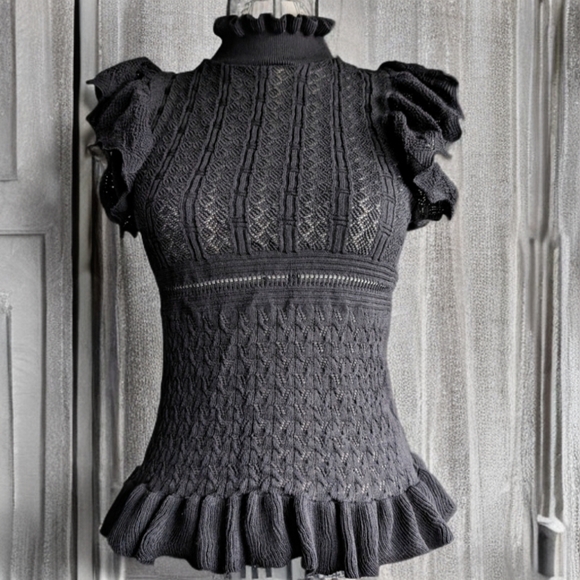 Zara Tops - Zara Victorian black top